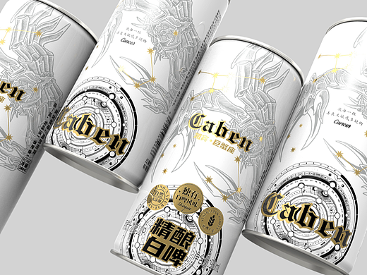 【氙品牌】凯宾巨蟹座精酿啤酒包装设计