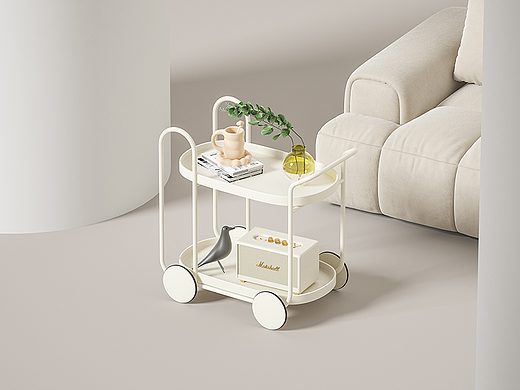 家具设计/奶油风/边几/推车/畅游兔兔车