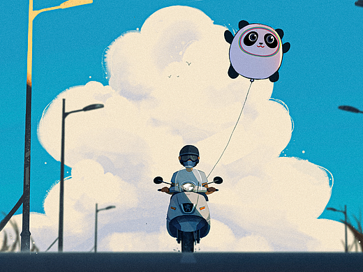 气球（个人主页-ZNjIxMjM3MDg=） - 儿童插画 - 站酷设计师渔夫_fishman原创素材 - 站酷ZCOOL