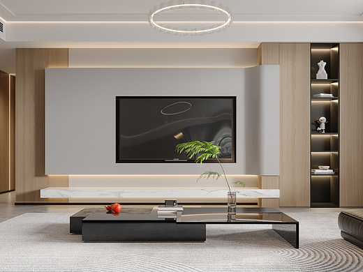 现代客厅餐厅（个人主页-ZNjIyMDQ4MTY=） - 家装设计 - 站酷设计师韩熙媛原创素材 - 站酷ZCOOL