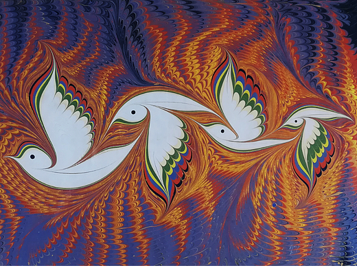 超美的湿拓画纹理