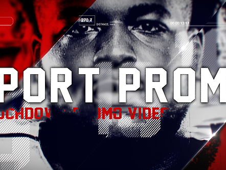 AE模板|3D元素强力闪光运动场景美式橄榄球揭幕战片头