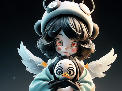 类人型精怪形象,新人第一次创作