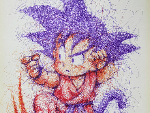 龙珠乱线画 纪念鸟山明三