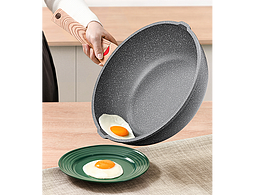 麦饭石平底锅详情