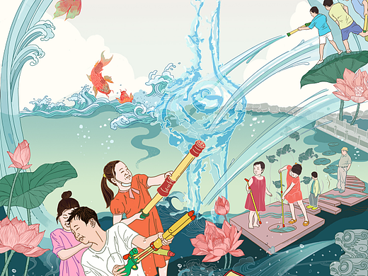 济南泉水节（个人主页-ZNjIyNTU2Njg=） - 创作习作 - 站酷设计师乌柏山色原创素材 - 站酷ZCOOL