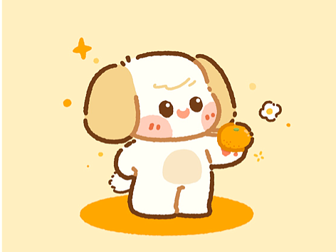 插畫打卡-DAY6 小狗DUDU（個人主頁-ZNjIxMzY3ODA=） - 兒童插畫 - 站酷設(shè)計師瞇瞇喵原創(chuàng)素材 - 站酷ZCOOL