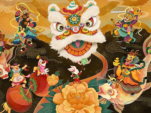 十二生肖闹新春