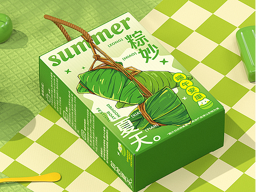 潮喜年端午节礼盒—粽妙夏天×画龙点粽