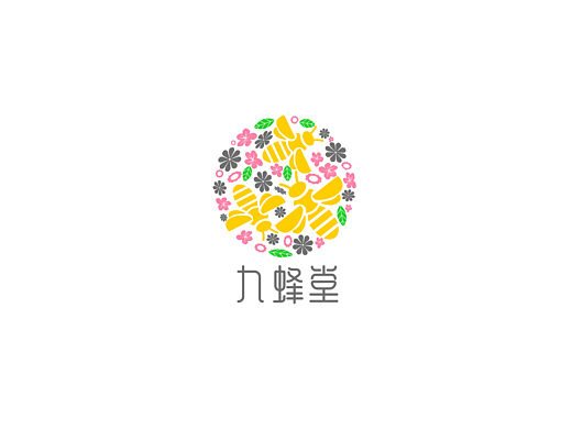 九蜂堂Logo设计