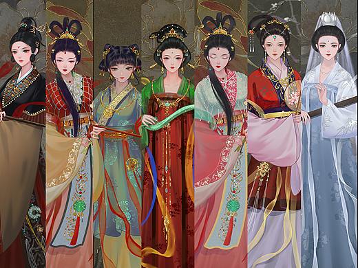 古风人物立绘插画——美人画卷系列