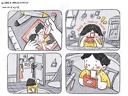 插画相机小豆本|记录家庭温暖的瞬间