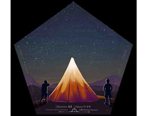  扁平風景一深夜