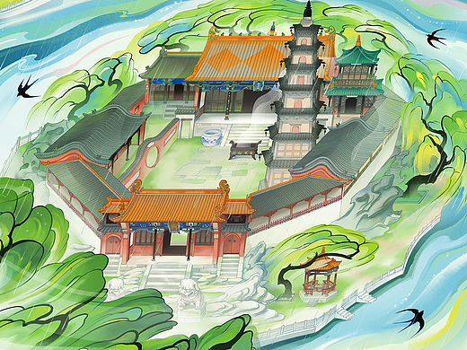 家乡风景——水神堂、甸顶山