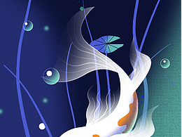商業(yè)插畫，魚