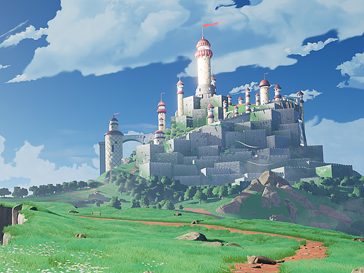 [虚幻引擎] 风格化城堡场景