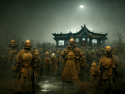[AI.02]"阴兵过境，鬼王出争" 一 中式民俗恐怖故事