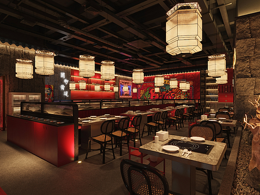 国潮风火锅店