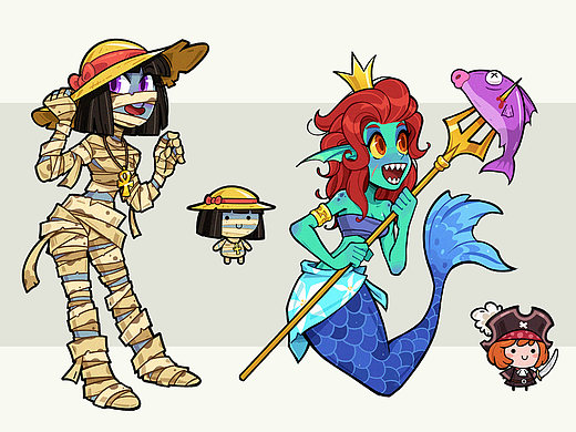 怪物娘（个人主页-ZNjM5NTA3NjA=） - 创作习作 - 站酷设计师画画的石头子原创素材 - 站酷ZCOOL