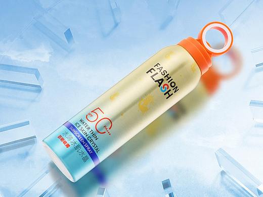 水薄冰肌水晶防曬噴霧（個(gè)人主頁(yè)-ZNjY1NjQzODg=） - 電商 - 站酷設(shè)計(jì)師Jackie的設(shè)計(jì)之路原創(chuàng)素材 - 站酷ZCOOL