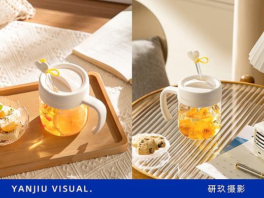 花茶杯吸管杯马克杯产品摄影 | ✖ 研玖视觉