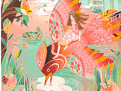 节气插画—立春（个人主页-ZNTk3NTg0ODA=） - 商业插画 - 站酷设计师花岛菜菜子原创素材 - 站酷ZCOOL