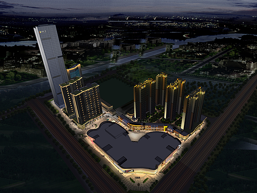 商業(yè)綜合體照明 — 長沙寧邦廣場（個人主頁-ZNTQzMDgzMjg=） - 景觀設(shè)計 - 站酷設(shè)計師一元照明設(shè)計原創(chuàng)素材 - 站酷ZCOOL