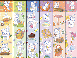 文創(chuàng)貼紙——嘟嘟兔