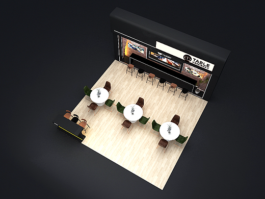 TABLE展位设计3D效果图