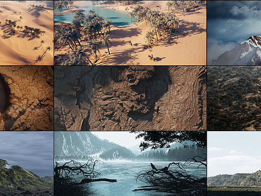 C4D-写实地形渲染