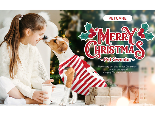 亚马逊 宠物 圣诞节毛衣