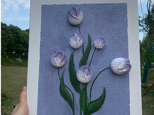 石英砂手绘系列装饰画