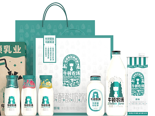原创丨美威策略&牛顿农场品牌全案 酸奶包装 牛奶包装