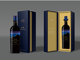 正大西昌月谷酒庄极光系列红酒包装设计