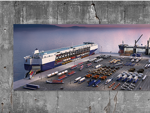 HYUNDAI GLOVIS roro-ship的内部图(Internal Diagram)