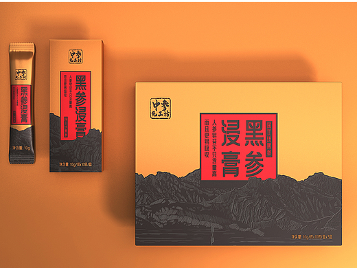 黑参浸膏包装设计-人参包装设计