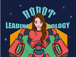 美女機(jī)器人AI矢量插畫練習(xí)