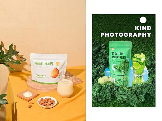 杏仁粉 羽衣甘蓝粉 谷之优品 产品摄影 ｜ 亲切长沙