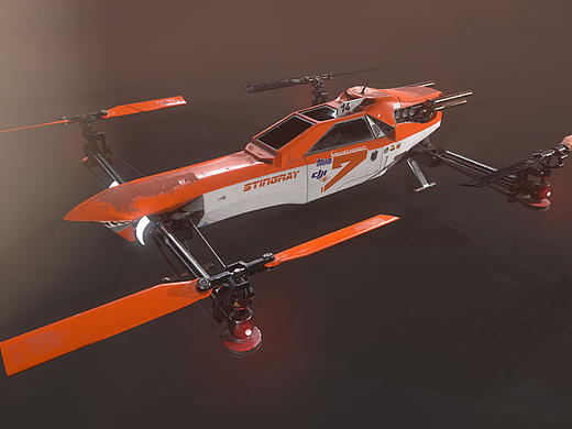 【3dmax建模】零基础飞机飞行器模型制作教程。