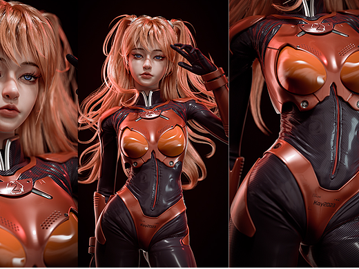 [Blender]EVA-Asuka明日香