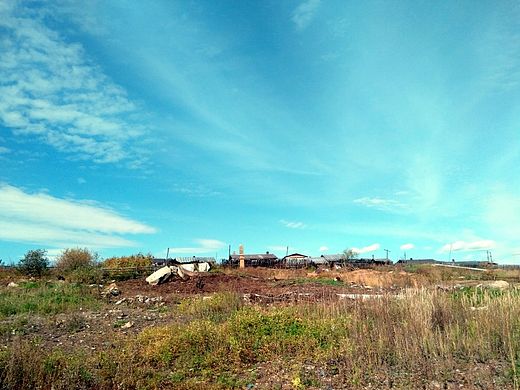 山坡小户人家，漠河秋天里的小清新