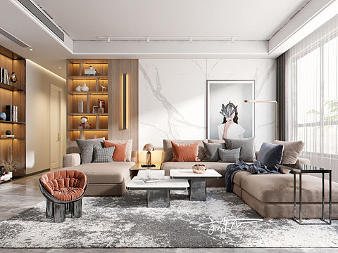 日常搬砖 现代客厅~