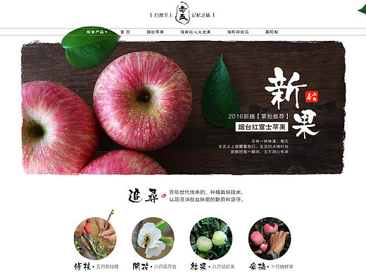 生鲜新鲜水果/烟台大樱桃苹果/店铺首页装修