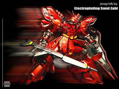 万代 高达手办 镀金沙扎比