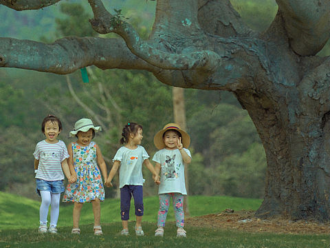 孩子们的笑容