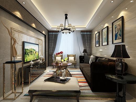 【石家庄阳光力天装饰】龙溪城现代风格装修效果图