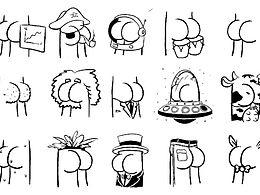 资源｜美丽的圆屁股插图集合