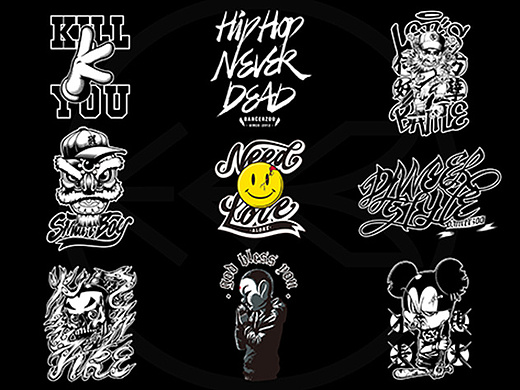 潮牌t印花设计#插画-新锐潮流插画1.