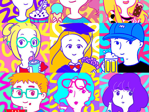 插画习作| My workmates（个人主页-ZMjAwNzc3NjQ=） - 创作习作 - 站酷设计师莎白原创素材 - 站酷ZCOOL