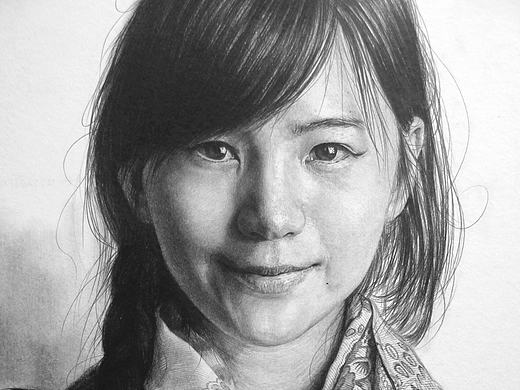 写实素描《摄影师》